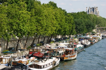 Vue sur les quai de Paris