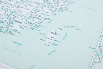 taiwan on map