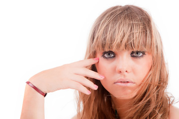 Obraz premium Young casual woman portrait