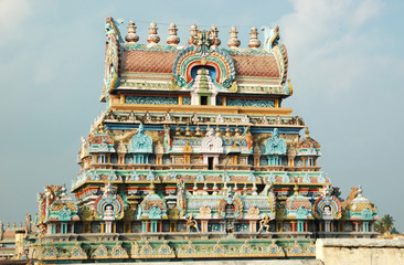 Hindu Sri Srirangam Temple  in Trichy,India,Unesco heritage
