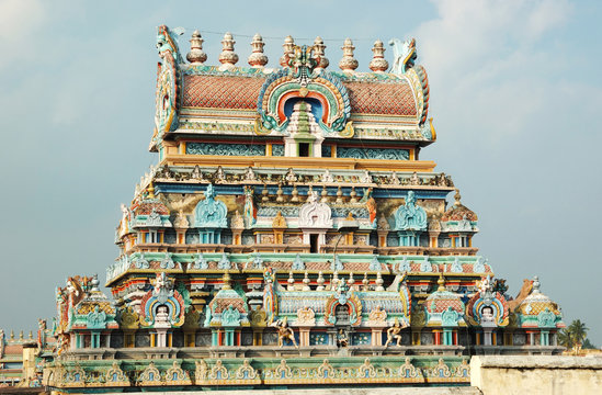 Hindu Sri Srirangam Temple  in Trichy,India,Unesco heritage
