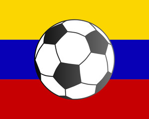 Fahne von Venezuela und Fußball