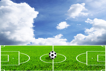 conceptual image for soccer or football