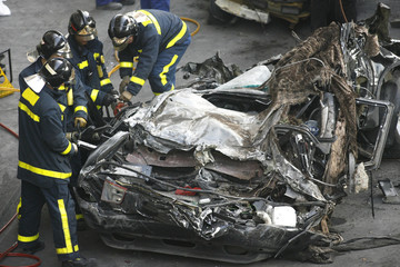 accidente y bomberos