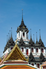 Fototapeta premium Loha Phrasat,Buddhist temple in Bangkok