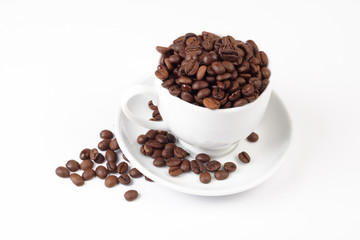 grain coffee & white cup
