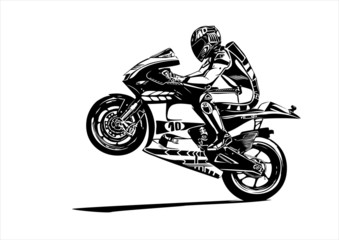 Obraz na płótnie Canvas moto gp wheelie