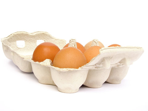 Eier in der Eierpackung