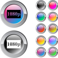 1080p multicolor round button.