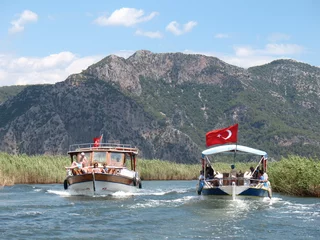 Fotobehang trip on Dalyan river, Turkey © Photobank