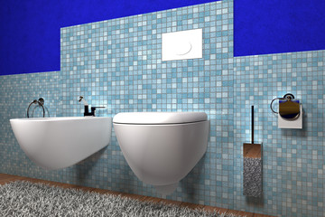 Bagno blu