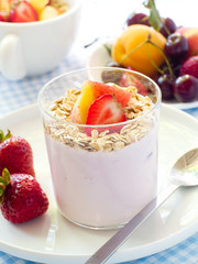 Yogurt with muesli