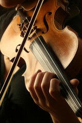 Violin playing