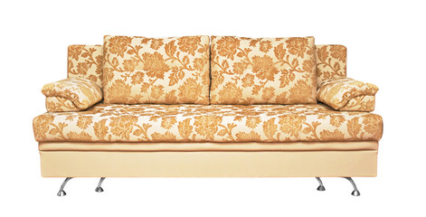 Sofa with fabric upholstery