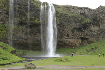 Seljalandsfoss waterfall in Iceland.