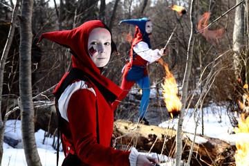 Ancient Art collective showing elements îf fiery show