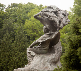 Obraz premium Frederick Chopin Statue