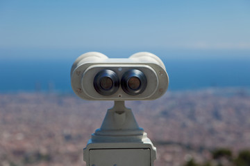 Coin Operated Binocular back