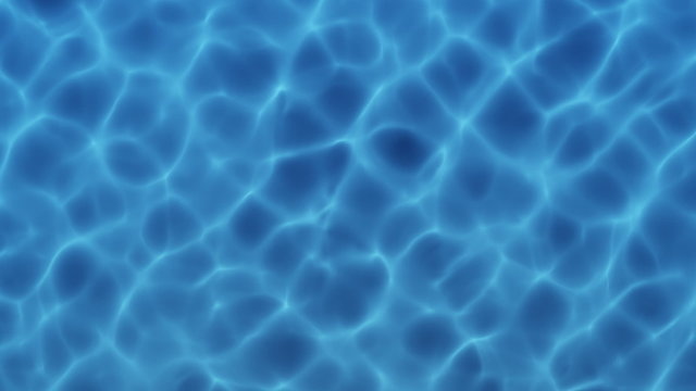 Water Surface with caustics. 3D Animation background.