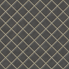 Seamless black tiles texture background, kitchen or bathroom con