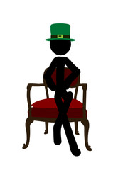 St. Patricks Day Stickman Illustration Silhouette