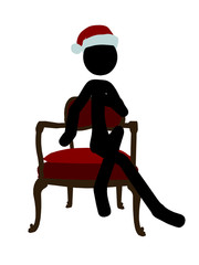 Christmas Stickman Illustration Silhouette