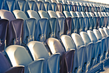 Naklejka premium Retro Stadium Seats