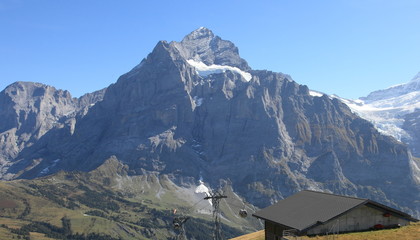 scenic view of Swiss Alps of Jungfrau region, Switzerland