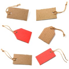 blank price tag collection