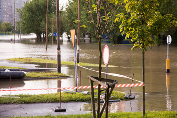 Flood in the city