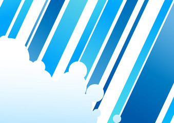 Blue colored abstract corporate concept