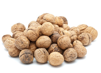Walnuts in closeup
