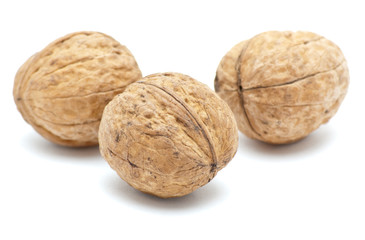 Walnuts in closeup