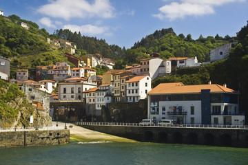 Fototapeta na wymiar Pueblo costero en Asturias