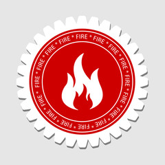 Fire Sign Label