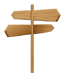 4 Wegweiser aus Holz