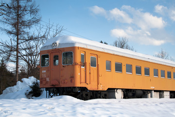 Fototapeta premium Winter train