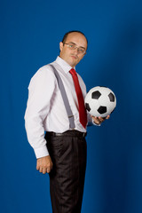 Business with soccer ball (football)