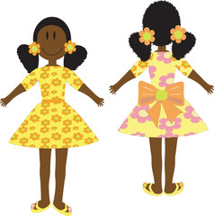 Doll in yellow dress