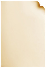 Paper page with curl, copy space for your text.