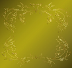 Vector of grunge floral abstract banner