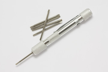 Tiny screwdriver with nozzles