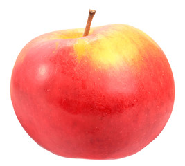 Single a red-yellow apple