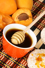 Honey and apricots