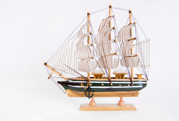 Model of ship.