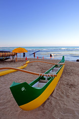 Waikiki Beach, Honolulu, Oahu, Hawaii..