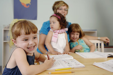 Fototapeta premium Preschool children