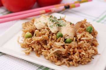 Asiatisches Reisgericht