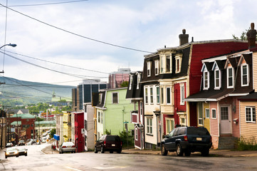 Colorful houses in Newfoundland