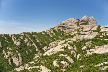 Fototapeta na wymiar Montserrat mountain, Catalonia, Spain